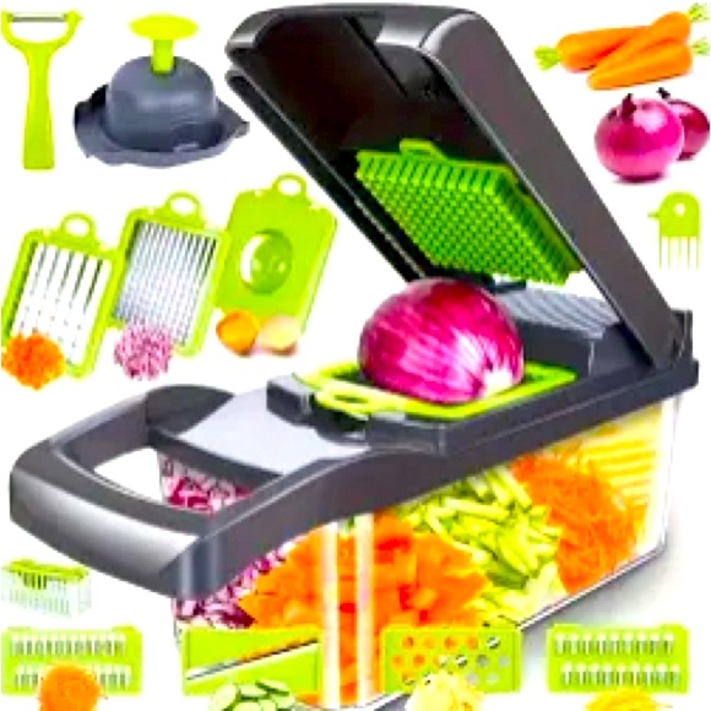 Green and White Cooking Utensils Set for the Kitchen New Condition @ Great Price